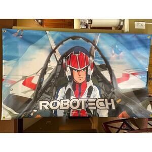 ROBOTECH / MACROSS SAGA 5ft Flag RICK HUNTER VERITECH Poster Banner